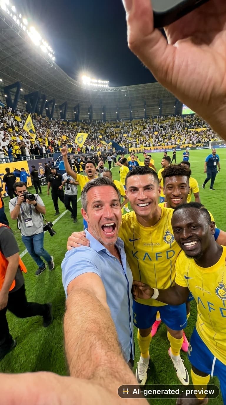 Al-Nassr FC — Maç Sonu Kutlaması